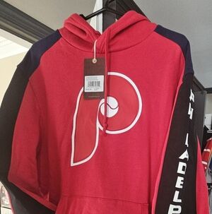Philadelphia Phillies Red Cooperstown Collection Hoodie- Brand New w/ TAGS- XL